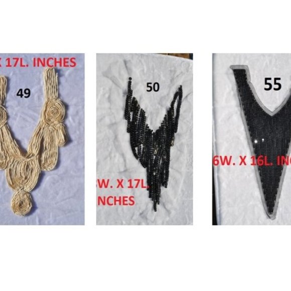 Vintage Trims Lot of 10pcs X$10 Sewing Crafting Applique tops, dresses, 50styles - Picture 7 of 13